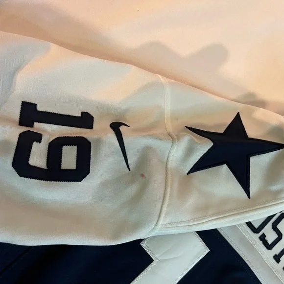 Nike Dallas Cowboys Miles Austin #19 Blue On-Field NFL Jersey Boys Medium - Picture 9 of 11